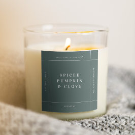 Handmade Märkre för produktetikett för ljus Fyrkantigt Klistermärke