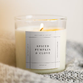 Handmade Märkre för produktetikett för ljus Fyrkantigt Klistermärke