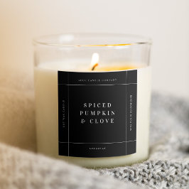 Handmade Märkre för produktetikett för ljus Fyrkantigt Klistermärke