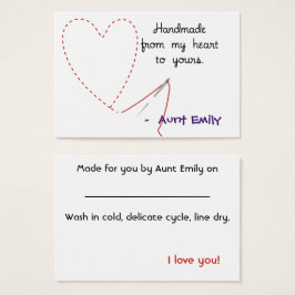 Handmade med Kärlek-Märkre Visitkort