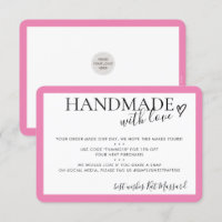 HANDMADE MED KÄRLEK SÄTT IN modern chic rosa av go