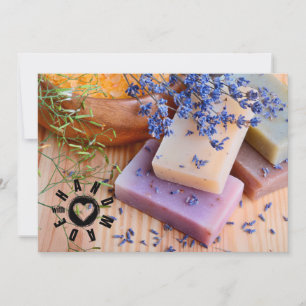 Handmade med Trendiget Kärlek Sign Soap Maker Lave Tack Kort