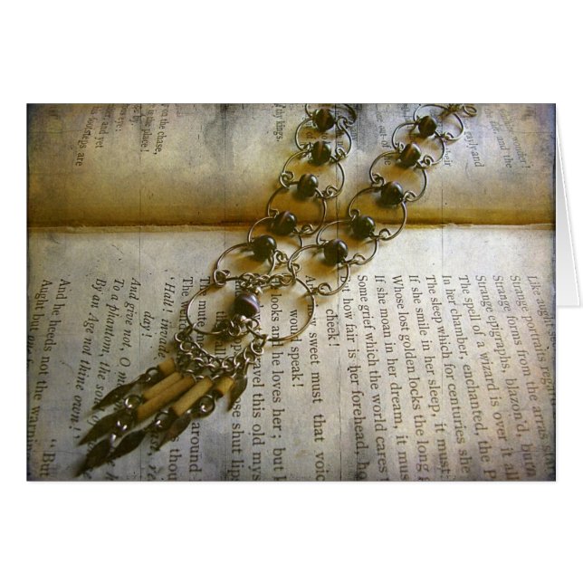 Handmade Necklace Hälsningskort (Framsidan Horizontal)