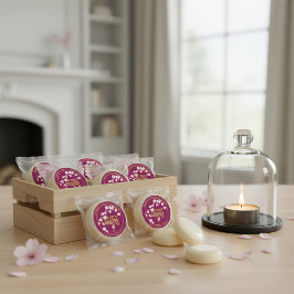 Handmade Sakura Wax Melts Round Sticker Runt Klistermärke