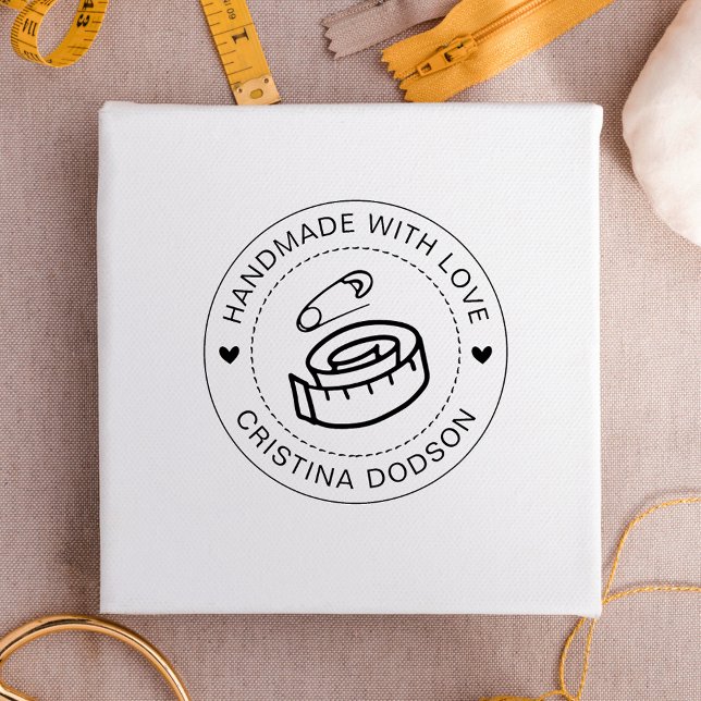 Handmade Sewing Custom Circle Stamp Stämpel (Skapare uppladdad)