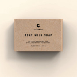 Handmade Soap Kraft-etikett Mat Etiketter