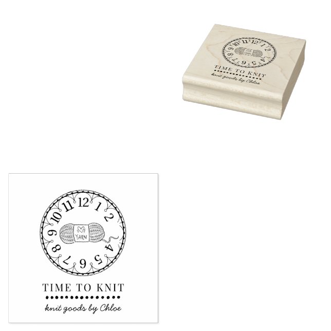 Handmade Sticka Goods Business Stämpel (Stämplad)