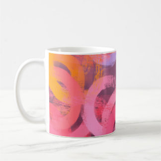Handmade surreal abstract pattern. Modern artistic Kaffemugg