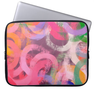 Handmade surreal abstract pattern. Modern artistic Laptop Fodral