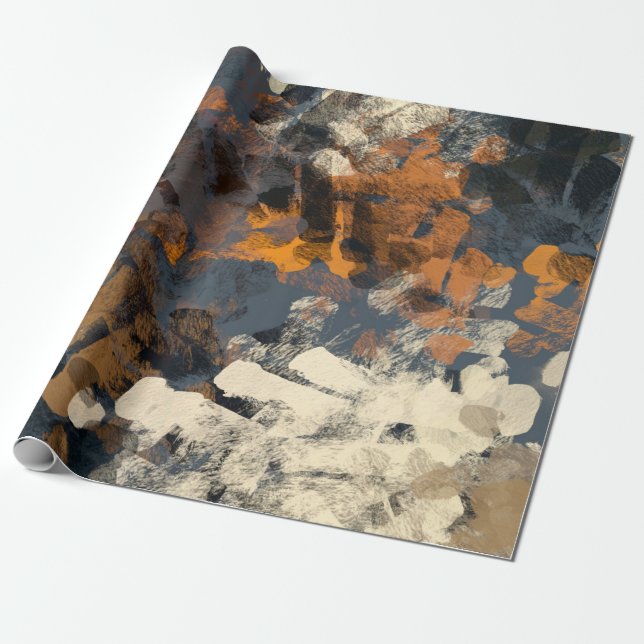 Handmade surreal abstract pattern. Modern artistic Presentpapper (Utrullad)