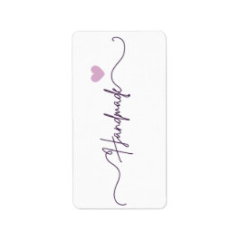 Handmade With Love Floral Small Business Packaging Adressetikett