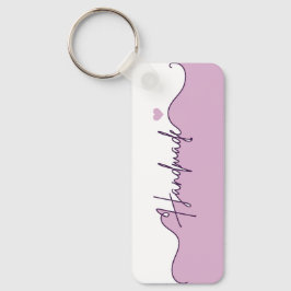 Handmade With Love Floral Small Business Packaging Nyckelring