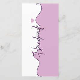 Handmade With Love Floral Small Business Packaging Tack Kort