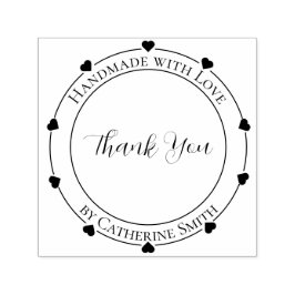 “Handmade with Love” Rubber Stamp Självfärgande Stämpel