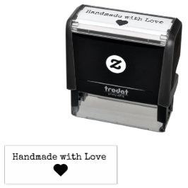 “Handmade with Love” Rubber Stamp Självfärgande Stämpel