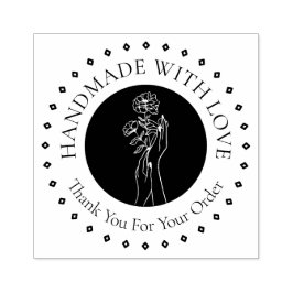 HandMade With Love Thank You Stämpel