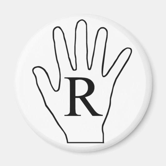 Handmagnet (Höger) Magnet (Framsidan)