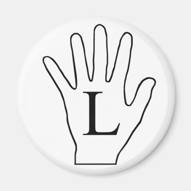 Handmagnet (Lämnat) Magnet (Framsidan)