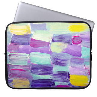 Handmålad Abstrakt Art-bakgrund Laptop Fodral