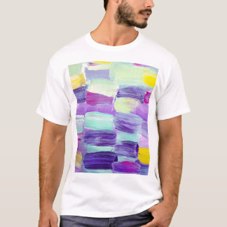 Handmålad Abstrakt Art-bakgrund T Shirt
