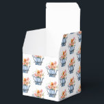 Handmålad akvarellblomma presentaskar<br><div class="desc">Handmålad akvarellblomma med stilrent trendigt anpassat namn.</div>