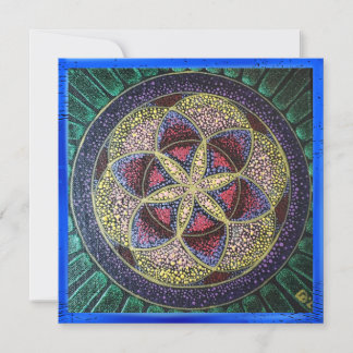 Handmålad blomma från Life - helig art mandala