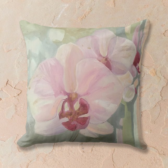 Handmålad blommigt eller färglöst elegant pastel f kudde (Skapare uppladdad)