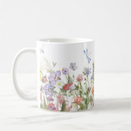 Handmålad Blommigt Skriv ut n Kaffemugg