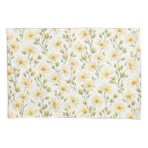 Handmålad blomsterkuddfodral