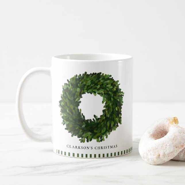 Handmålad Boxwood Wandeans Personlig Helgdag Kaffemugg (Med munk)