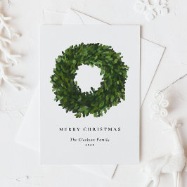 Handmålad Boxwood WandeGod jul Julkort