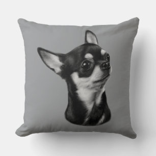 Handmålad Chihuahua Kudde