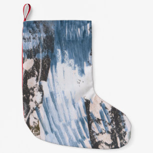 Handmålad design. Unik konstnärlig stil. Abstra Liten Julstrumpa