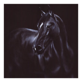 Handmålad ekvin konst fototryck