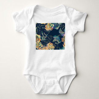 Handmålad exotisk löv: sömlös mönster. t shirt