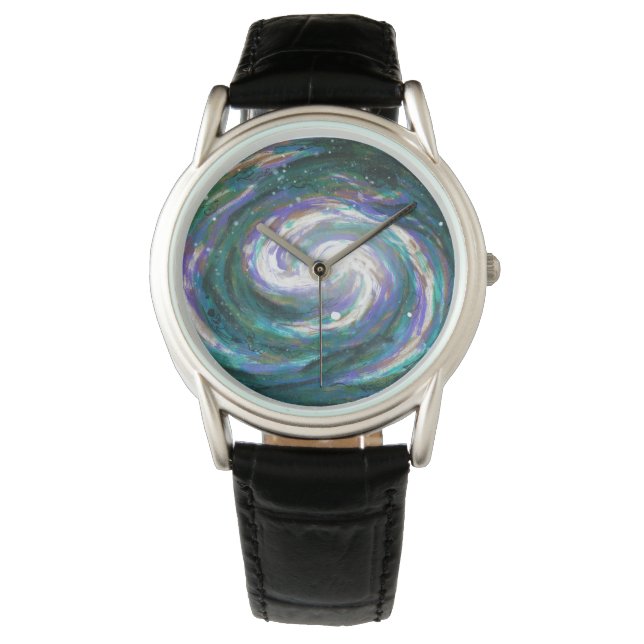 Handmålad Galaxy Armbandsur (Framsida)
