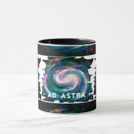 Handmålad Galaxy med din text Mugg