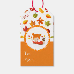 Handmålad honung för hösten presentetikett