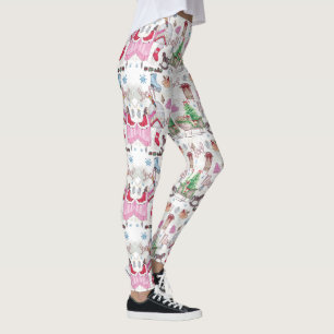Handmålad julfärstale leggings