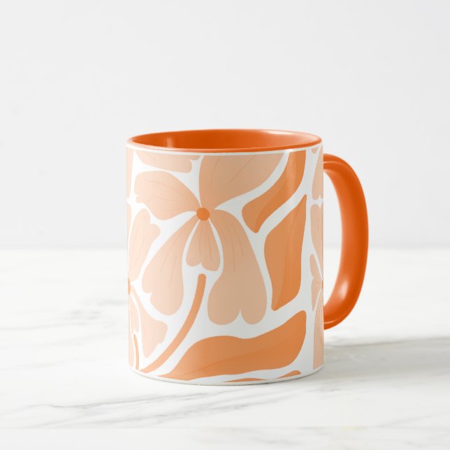Handmålad kopp i konstnärlig design (Framsida höger)