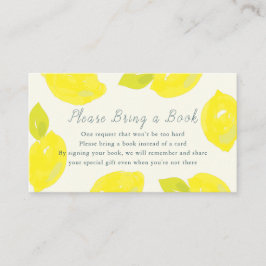 Handmålad Lemon-Rosa Ta med en Bok Tilläggskort