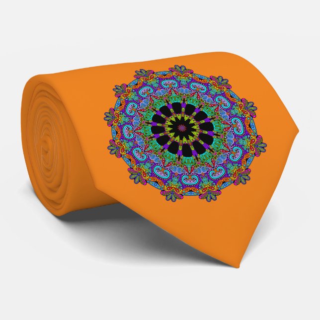 Handmålad Mandala Urkiva 24 Slips (Rullad)