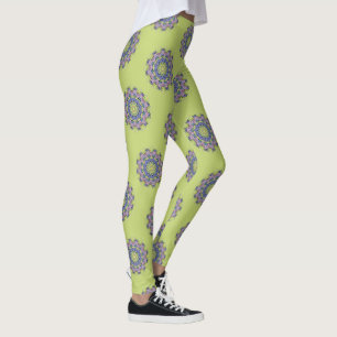 Handmålad Mandala Urtskiva 2 Leggings