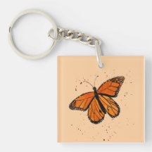 Handmålad Monarch Butterfly i vattenfärg