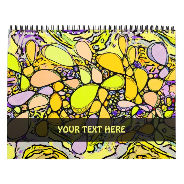 Handmålad och digitalt målad Mönster art 13 Kalender (Omslag)