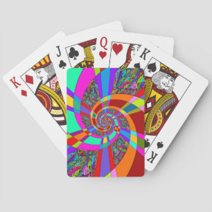 Handmålad och digitalt målad Mönster Art 3 Casinokort