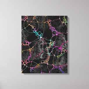 Handmålad och digitalt målad Mönster art 44 Canvastryck