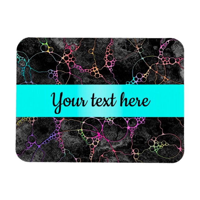 Handmålad och digitalt målad Mönster art 44 Magnet (Horisontell)