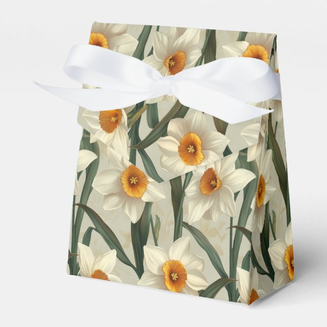 Handmålad  och ivoriansk Ro Lush Grey Presentaskar (Framsidan Sidan)