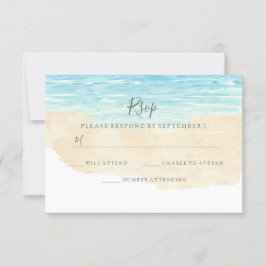 Handmålad OSA för Watercolor Beach Wedding